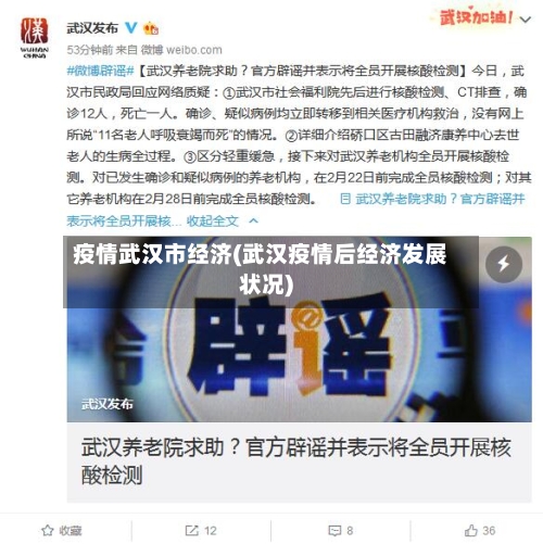 疫情武汉市经济(武汉疫情后经济发展状况)
