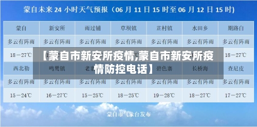 【蒙自市新安所疫情,蒙自市新安所疫情防控电话】-第2张图片