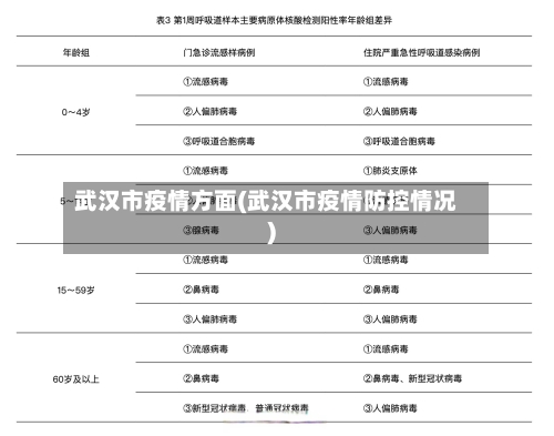 武汉市疫情方面(武汉市疫情防控情况)-第1张图片