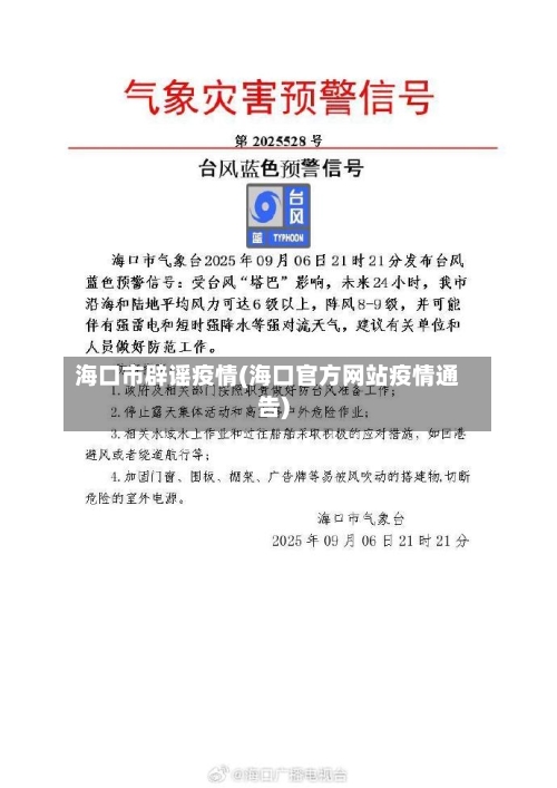 海口市辟谣疫情(海口官方网站疫情通告)-第3张图片
