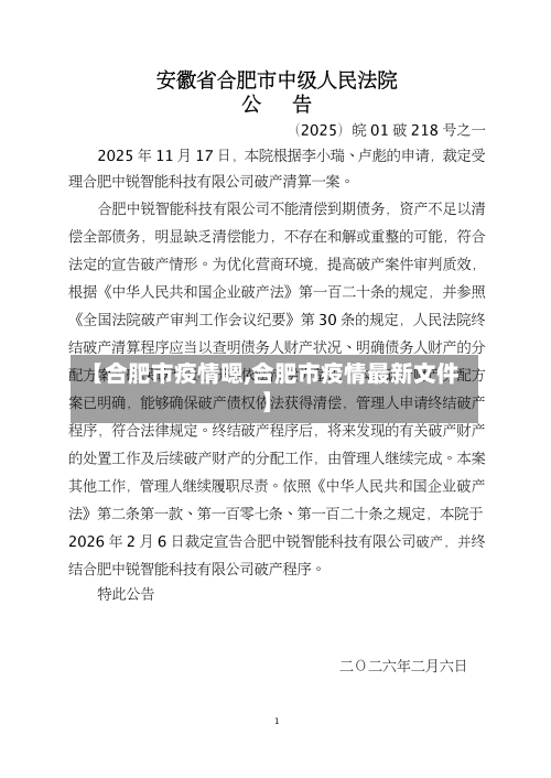【合肥市疫情嗯,合肥市疫情最新文件】-第1张图片