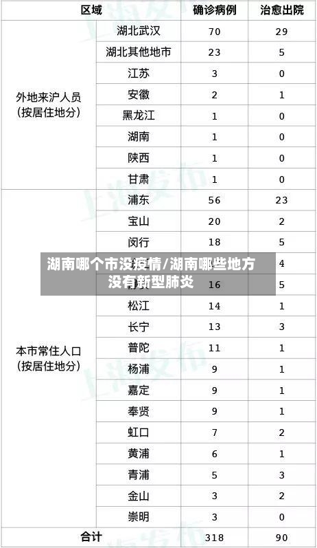 湖南哪个市没疫情/湖南哪些地方没有新型肺炎-第2张图片