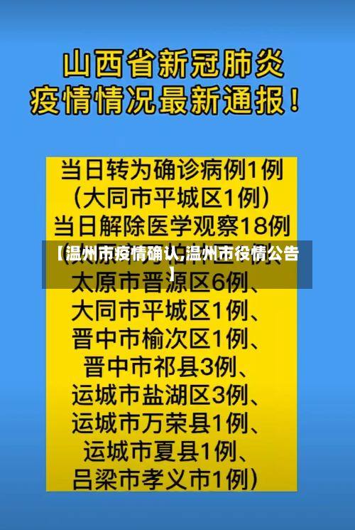 【温州市疫情确认,温州市役情公告】-第3张图片